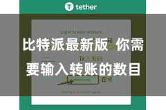 比特派最新版 你需要输入转账的数目