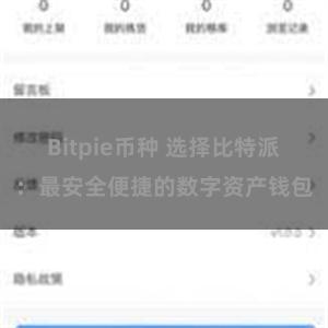 Bitpie币种 选择比特派：最安全便捷的数字资产钱包