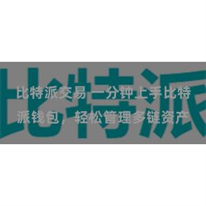 比特派交易 一分钟上手比特派钱包，轻松管理多链资产