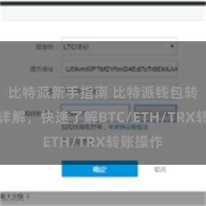 比特派新手指南 比特派钱包转账教程详解，快速了解BTC/ETH/TRX转账操作