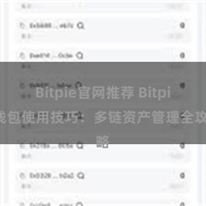 Bitpie官网推荐 Bitpie钱包使用技巧：多链资产管理全攻略