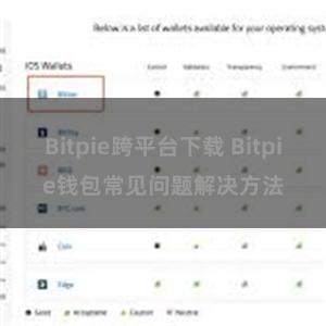 Bitpie跨平台下载 Bitpie钱包常见问题解决方法