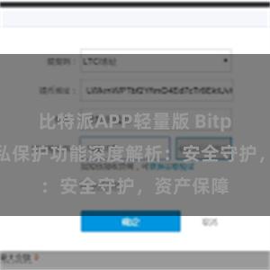 比特派APP轻量版 Bitpie钱包隐私保护功能深度解析：安全守护，资产保障