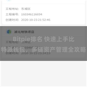 Bitpie排名 快速上手比特派钱包，多链资产管理全攻略