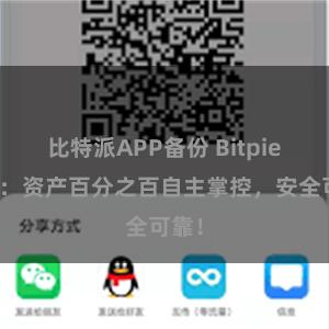 比特派APP备份 Bitpie钱包：资产百分之百自主掌控，安全可靠！