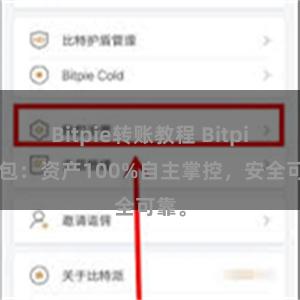 Bitpie转账教程 Bitpie钱包：资产100%自主掌控，安全可靠。