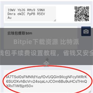 Bitpie下载资源 比特派钱包手续费设置教程，省钱又安全