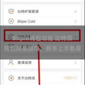 Bitpie钱包功能 比特派钱包简易指南，新手上手教程